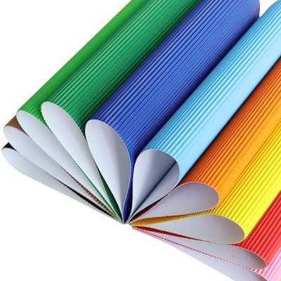 a4彩色瓦楞纸幼儿园手工材料纸diy立体作品加厚小学生彩纸波浪纸图2