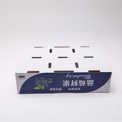青岛印刷蓝莓纸箱蓝莓托盘箱水果瓦楞包装盒蓝莓彩印彩箱图4