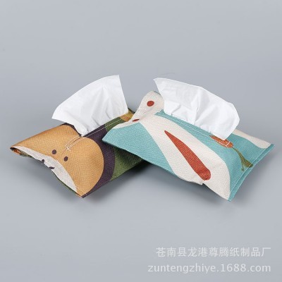 现货批发可爱卡通无纺布盒装纸巾 个性一次性抽取式盒装纸巾批发图3