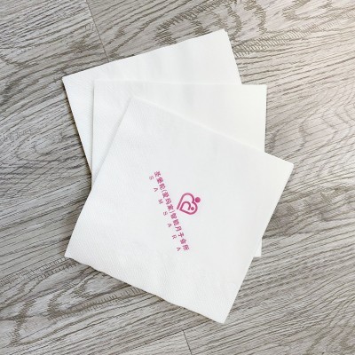 330纸巾可印logo饭店酒店专用方巾纸餐巾纸广告商用纸巾图2