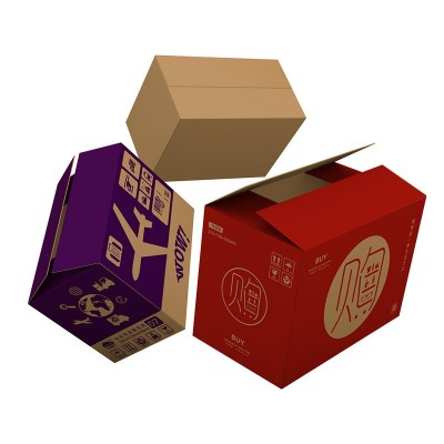 止盈特硬纸盒牛皮纸箱加厚箱子半高小纸箱电商方形打包盒 快递纸箱图2