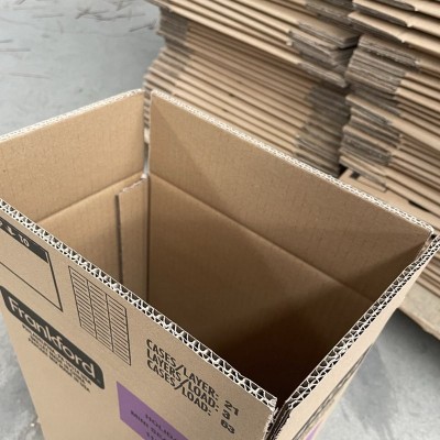 定制即墨三层五层瓦楞纸箱仓库陈列展示箱货架展示分类盒加硬纸箱图2