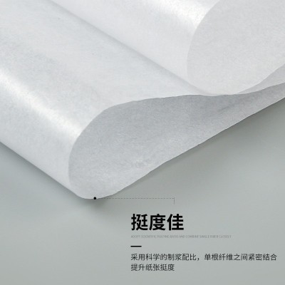 服装包装纸 印花隔层内衬蜡光纸 双面亮光半透明防粘垫纸油纸图5