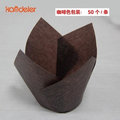 品维烘焙用品郁金香蛋糕纸杯马芬杯彩色款火焰杯点心蛋糕防油纸托图4