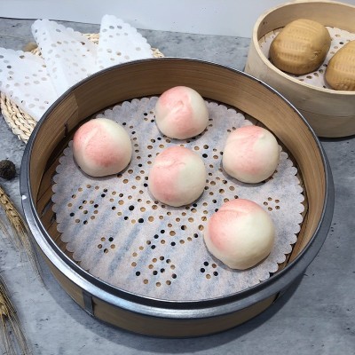 品维蒸笼纸蕾丝边花底纸蒸饺小笼包垫纸防油不粘蒸包子馒头包底纸图4
