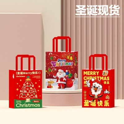 圣诞节创意手提礼品袋纸袋批发牛皮纸袋零食包装袋圣诞礼物袋儿童图3