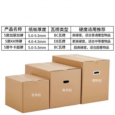搬家纸箱特大号批发亚马逊快递打包包装特硬牛皮加厚收纳正方形箱图2