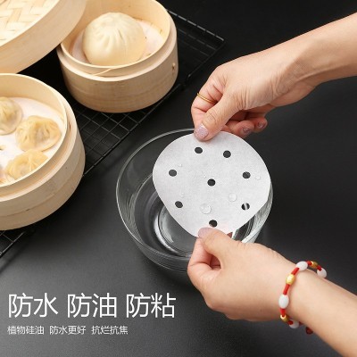食品级一次性蒸笼纸不粘耐蒸纸蒸包子馒头用的垫纸蒸屉纸硅油纸图2