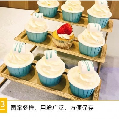 高温蛋糕杯 5039卷口杯 4435马芬卷边杯3830卷口淋膜杯厂家直销图1