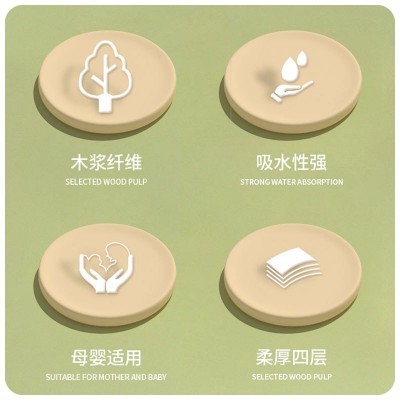 嘉诗润木浆60大包抽纸整箱家庭实惠批发家用大包餐巾纸加 量装纸巾图3