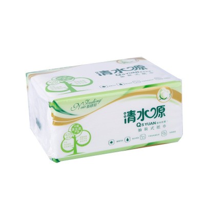 清水源抽取式面纸巾4连包抽纸软抽家庭用量大从优图4