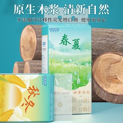 日历款福利品纸巾挂壁式卫生纸挂式抽纸家用整箱擦手纸巾礼 品批发图3
