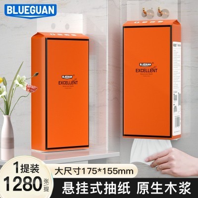 跨境厕所挂式抽纸家用加厚加大悬挂福利品纸巾挂墙抽纸面巾纸批发图4