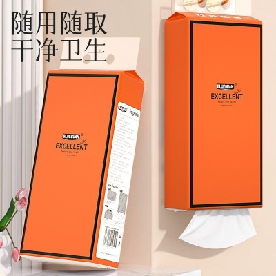 跨境厕所挂式抽纸家用加厚加大悬挂福利品纸巾挂墙抽纸面巾纸批发图2