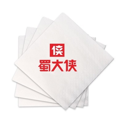 餐巾纸定制可印logo广告纸巾定做餐厅饭店商用方形餐巾纸抽纸散装图4