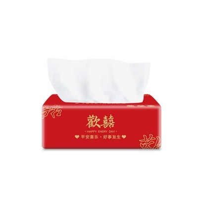 工厂直销结婚抽纸整箱批发纸巾婚庆婚宴喜事酒席婚礼专用餐巾纸图2