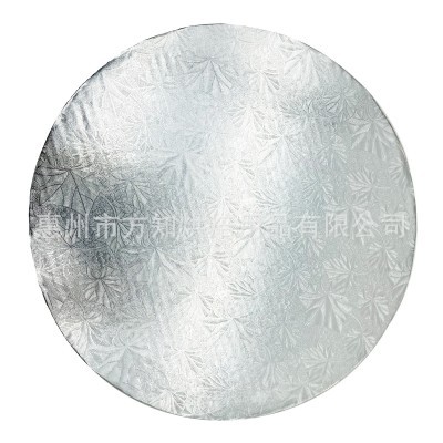 圆形批发银色瓦楞生日蛋糕转移板厂家食品级蛋糕底托12mm蛋糕板图3