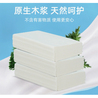 五星级酒店抽纸100包整箱批发餐厅纸巾替换加厚原木商用面巾纸图2