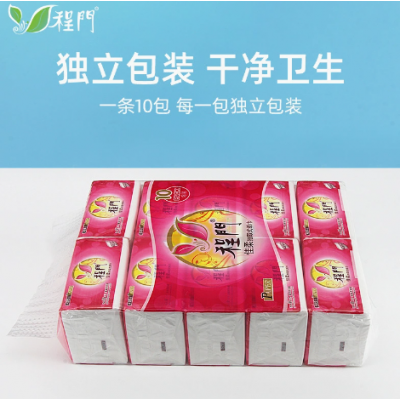 东莞厂家现货三层加厚面巾纸405张混合浆10包批发无香型商用抽纸图2