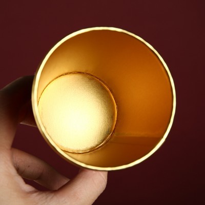 结婚一次性纸杯子金箔加厚婚礼喜杯婚宴水杯家用红色婚庆敬茶杯图3