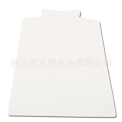 单双面白板纸A4灰底服装内衬纸板250克裤袜白卡隔层包装 特殊形状图2