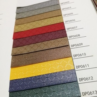 特种纸批发150克方格纹PVC装帧纸高端礼盒面纸压纹图3