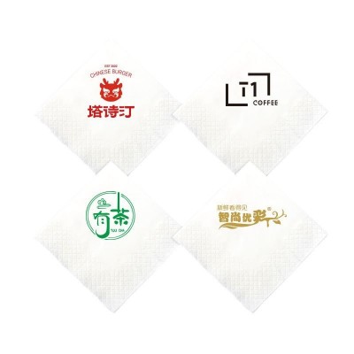 方形餐巾纸可印logo酒店商用餐厅方巾纸西餐店奶茶纸巾独立包50张图4
