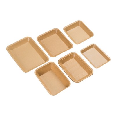 一次性盘烧烤盘餐盘纸盘子商用碟子牛皮纸长方形托盘餐具派对船盒图2