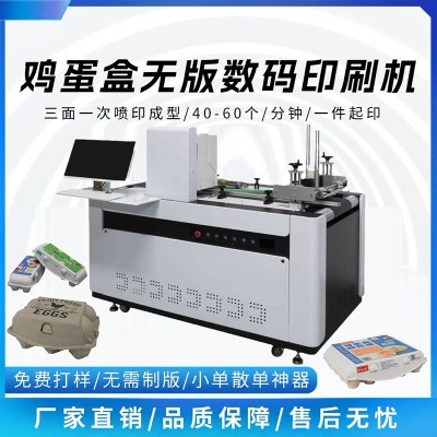 创业设备纸浆模塑餐盒全自动喷墨印刷机纸浆鸡蛋盒无版数码打印机图4