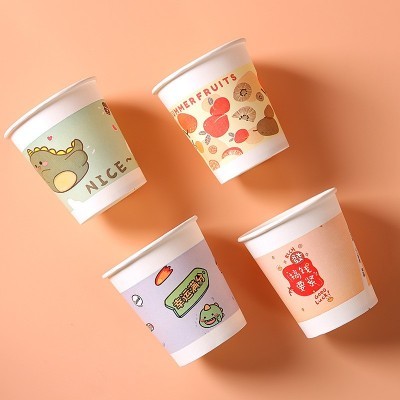 芳洁纸杯一件代发龙年纸杯家用卡通一次性纸杯加厚纸杯9.9元150个图4
