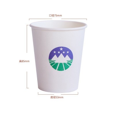 纸杯一次性纸杯制作加厚饮水杯批发印logo广告商用办公纸杯不漏水图2