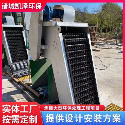 不锈钢机械格栅除污机污水厂用格栅清淤机回转式污水捞渣清污机图3