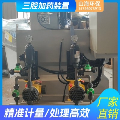 全自动加药装置PAM三箱一体PAC三腔干粉投加机污水处理加药设备