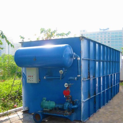 涡凹气浮机溶气涡凹电解工艺屠宰洗涤印染养殖污水处理设备全自动图2